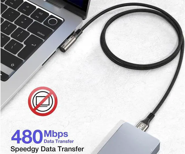 Alt view image 5 of 7 - RIITOP USB C Cable (2Pack), 240W 6.6 ft Braided USB C to USB C Cord, Type C Charger Fast Charging Cable for iPhone 15/15 Pro/15 Plus/15 Pro Max, MacBook Pro, iPad Pro, iPad Air 4, Galaxy S23, and More