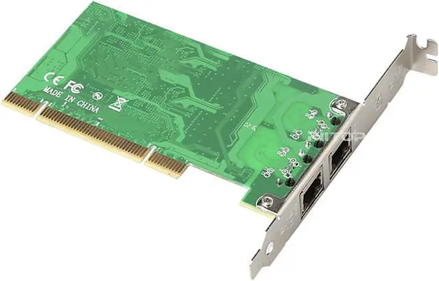 Alt view image 6 of 7 - Dual Port Gigabit PCI Server Network Card 1000M 2 Ports RJ45 NIC Ethernet Desktop Computer LAN Card Adapter for Windows 98 2000 XP, Linux