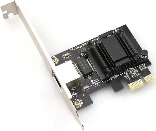 Main image of RIITOP 5Gb PCIe Network Card, PCIe Ethernet Card with Extra Low-Profile, PCI Express Network Adapter for PC Windows 11/10 & Windows Server 2022 ONLY, PCIe to 5 Gigabit NIC Card