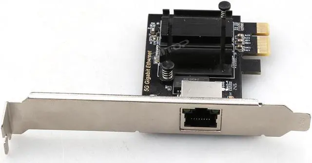 Alt view image 5 of 5 - RIITOP 5Gb PCIe Network Card, PCIe Ethernet Card with Extra Low-Profile, PCI Express Network Adapter for PC Windows 11/10 & Windows Server 2022 ONLY, PCIe to 5 Gigabit NIC Card