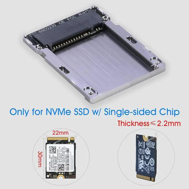 Alt view image 4 of 7 - RIITOP CFexpress B to NVMe 2230 SSD Adapter, CF Type B Converter Card for NVMe SSD DIY Assembly Kit
