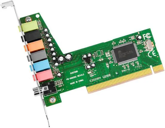 Alt view image 2 of 4 - Desktop PCI 7.1 Channel Surround Sound MIC Output High-Definition Video Game Sound Card