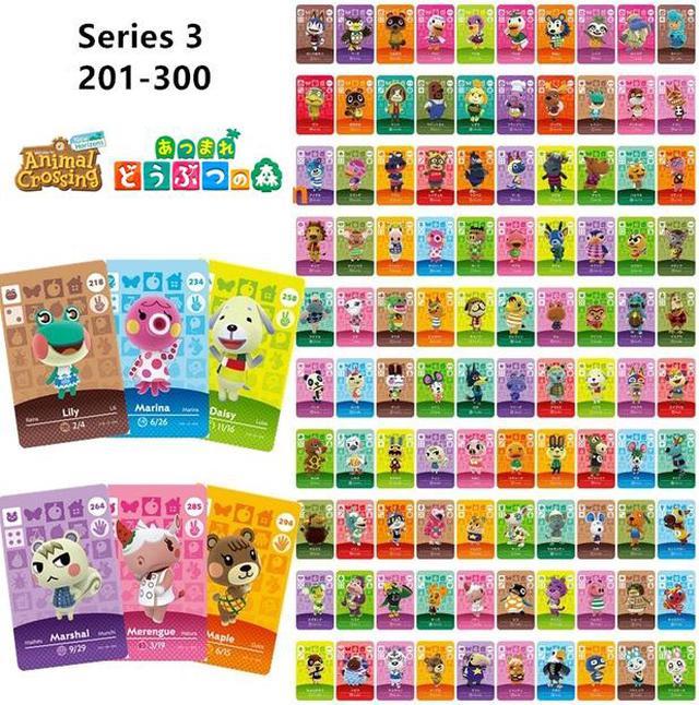 Series 4(301-400) Animal Crossing Game Villager Amiibo Card for