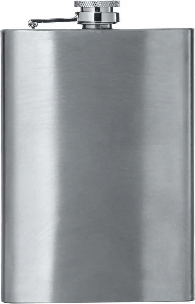 Alt view image 5 of 7 - Maxam Stainless Steel 8oz Hip Flask with screw down cap KTFLASK8