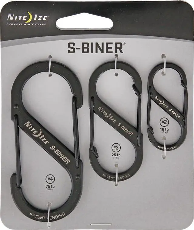 Alt view image 8 of 8 - NITE IZE SB234-03-01 Carabiner Clip,3-1/2 In.,Steel,Black