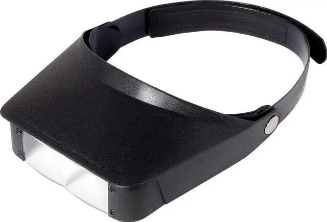 Alt view image 12 of 14 - Carson MagniVisor 2x / 3x Dual Power Flip-Up Head Mounted Magnifier MV-23
