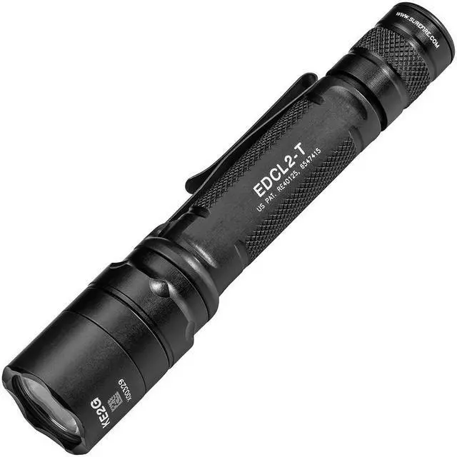 Alt view image 14 of 20 - SUREFIRE EDCL2-T Black Tactical Handheld Flashlight, CR123A, 1200/5lm