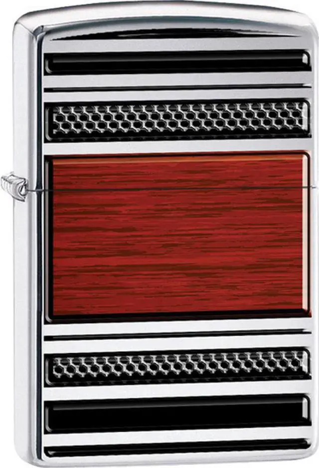 Alt view image 12 of 15 - Zippo Steel & Wood Pipe Lighter 28676