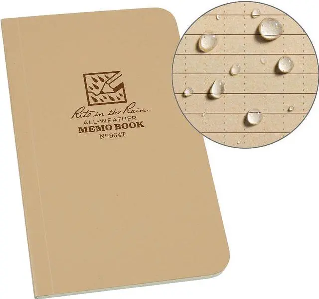 Alt view image 5 of 9 - RITE IN THE RAIN 964T All Weather Memo Book,Univ,3-1/2 x 6 in.