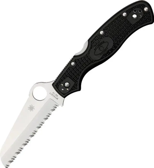 Alt view image 8 of 15 - Spyderco Rescue 3 Lightweight Knife (Black)