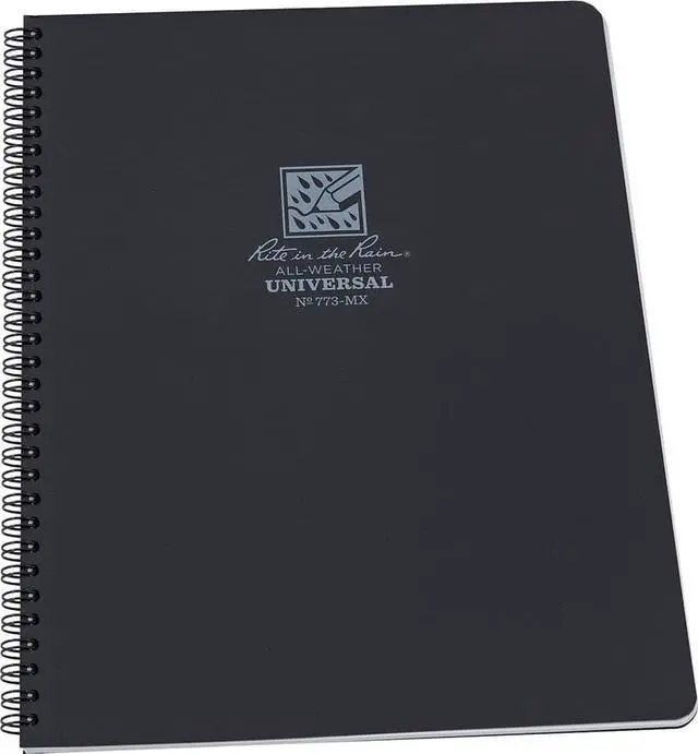 Alt view image 5 of 5 - Maxi Notebook,42 Sheets,Black Cover RITE IN THE RAIN 773-MX