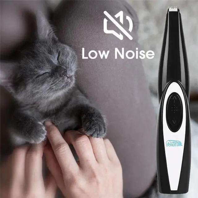 Alt view image 2 of 5 - Clippers Professional Pet Foot Hair Trimmer Growing Clipper USB Rechargeable Butt Ear Eyes Hair Cutter Remover Low-noise