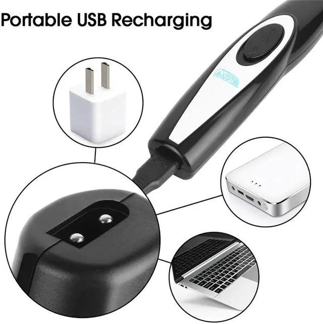 Alt view image 5 of 5 - Clippers Professional Pet Foot Hair Trimmer Growing Clipper USB Rechargeable Butt Ear Eyes Hair Cutter Remover Low-noise