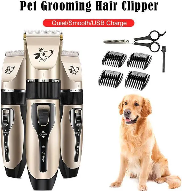 Alt view image 5 of 5 - Hair Trimmer Rechargeable Low-noise Pet Hair Remover Cutter Grooming Cat Electrical Pet Clipper Machine real stock in USA