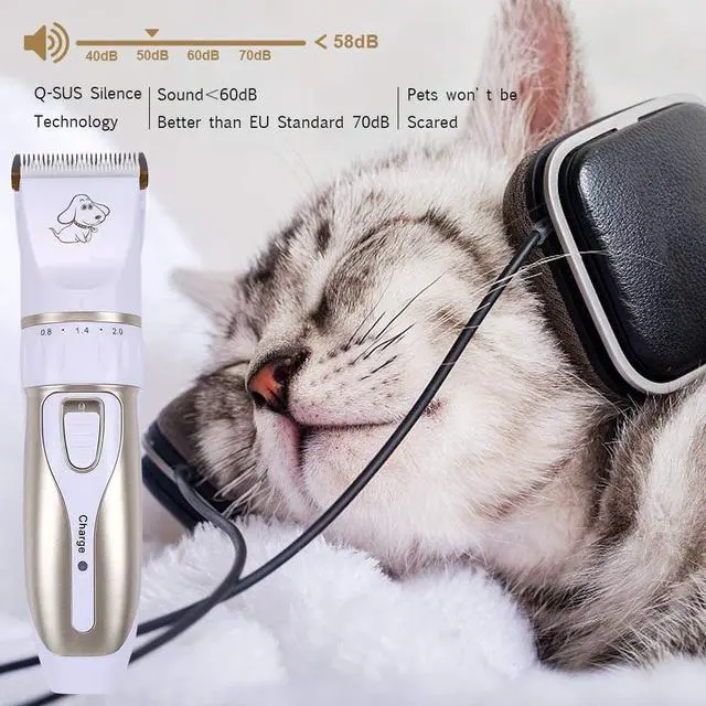 Alt view image 4 of 5 - Electrical Cat Dog Hair Trimmer Pet Hair Clipper Hair Remover Cutter Grooming Pets Dog Puppy Haircut Low-noise 110-240V