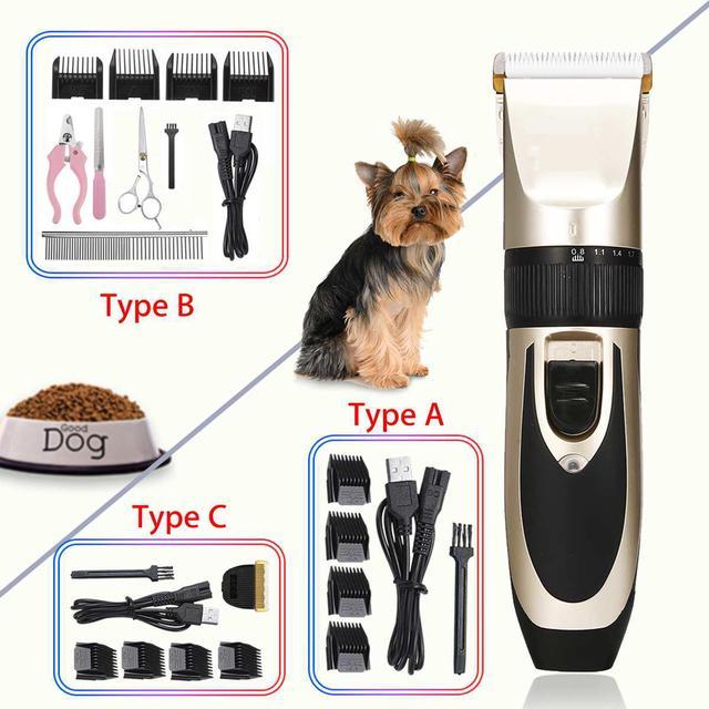 Low noise pet hair 2024 clipper