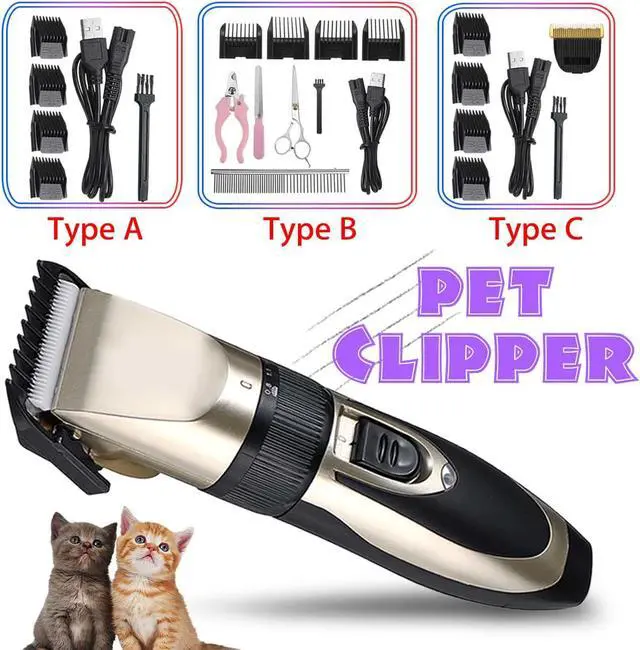 Alt view image 2 of 5 - Low-noise Pet Hair Trimmer Clipper Remover Cutter Dog Grooming Cat Dog Hair Trimmer Electrical Pets Haircut Machine