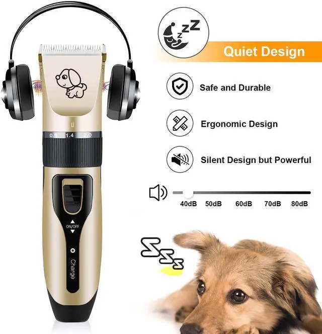 Alt view image 4 of 5 - Hair Trimmer Rechargeable Low-noise Pet Hair Remover Cutter Grooming Cat Electrical Pet Clipper Machine real stock in USA