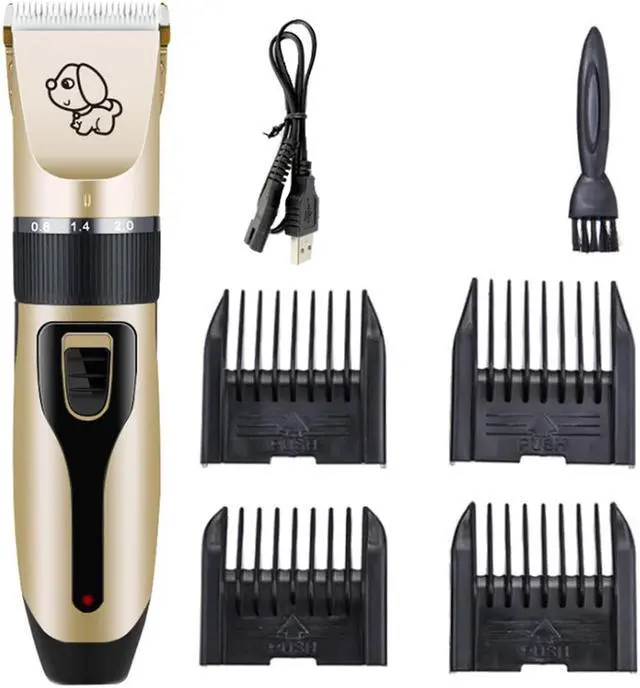 Alt view image 2 of 5 - Noise Dog Hair Trimmer USB Rechargeable Electrical Pet Hair Clipper Remover Grooming Shaver Pet Haircut Machine 110-240V AC