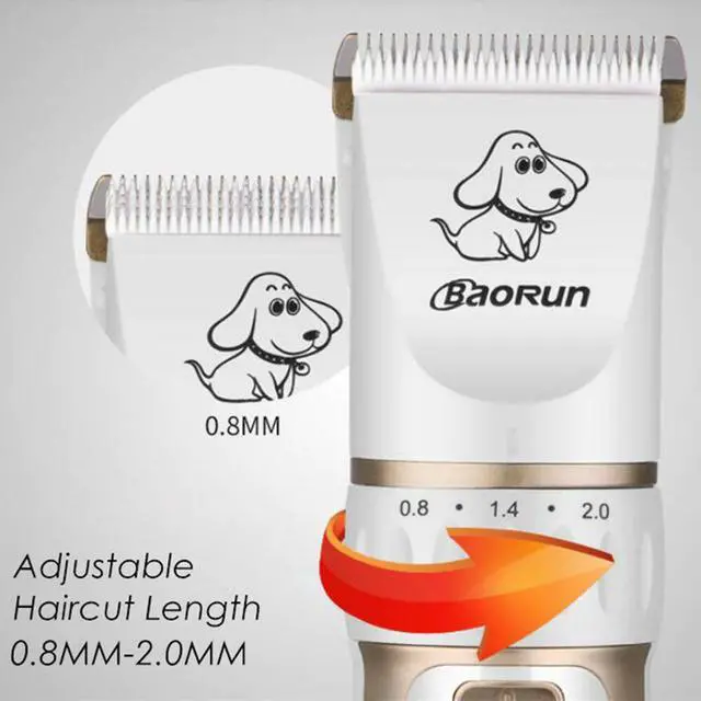 Alt view image 3 of 5 - Electrical Cat Dog Hair Trimmer Pet Hair Clipper Hair Remover Cutter Grooming Pets Dog Puppy Haircut Low-noise 110-240V