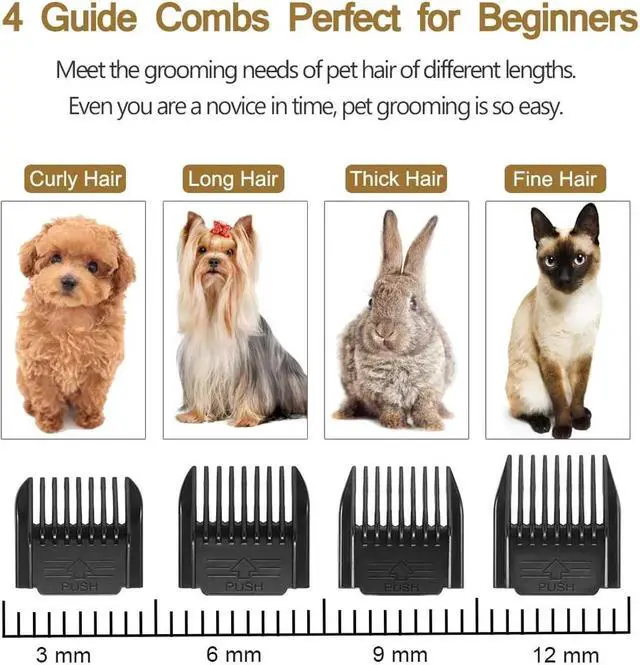 Alt view image 5 of 5 - Electrical Cat Dog Hair Trimmer Pet Hair Clipper Hair Remover Cutter Grooming Pets Dog Puppy Haircut Low-noise 110-240V