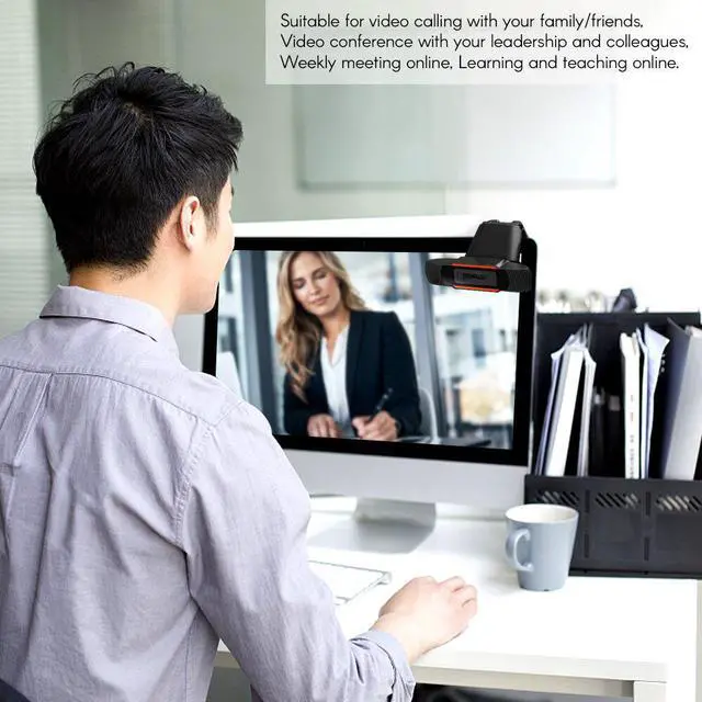 Alt view image 4 of 5 - 12MP High Quality Webcam USB Camera Drive- Web Cam Online Studying Meeting Camera for Desktop less than Webcam 4K