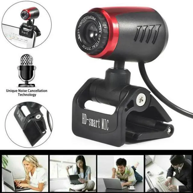Alt view image 2 of 5 - 2.0 Computer Webcam With Built-in Microphone HD Digital Webcam Camera For Desktop Notebook Laptop Computer Web Camera