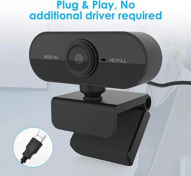 Alt view image 5 of 5 - 1080P HD USB Computer Webcam with 360 Degree Rotation Base Autofocus Web Camera w/Mic for Video Call PC Cam Support Mac Win
