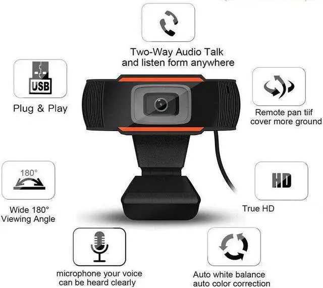 Alt view image 4 of 5 - 2020 NEW Rotatable HD Webcam PC Mini USB 2.0 Web Camera Video Recording High Definition With 1080P/720P/480P True Color Images