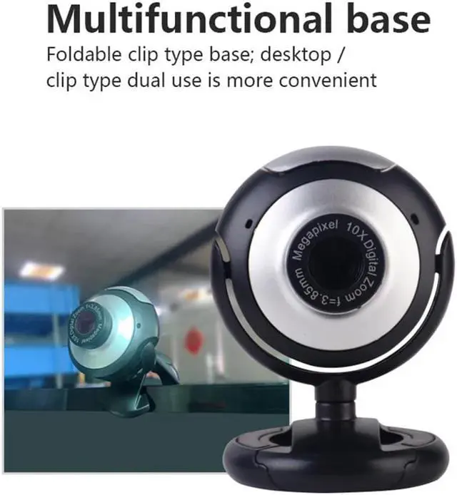 Alt view image 5 of 5 - For PC Laptop Web Camera PC Webcam Video Calling Computer Camera USB Webcam Camera with Mic Night Vision Web Cam r60