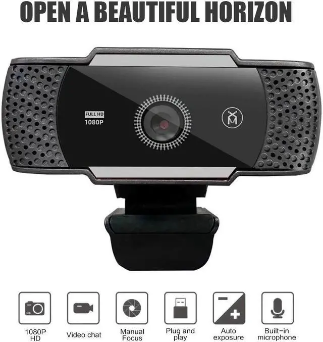 Alt view image 4 of 5 - webcam 1080p full hd pc web cam desktop computer USB Auto Focusing 60FPS night vision Camera with Microphone Mic