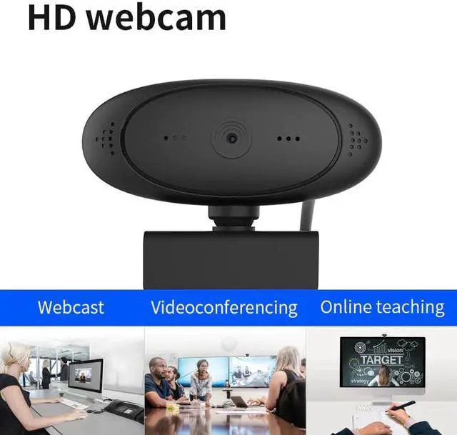 Alt view image 4 of 5 - Webcam 1080P Web Cam Auto Focus Full HD USB Web Camera with Microphone for Youtube Video Calling  Computer PC Laptop
