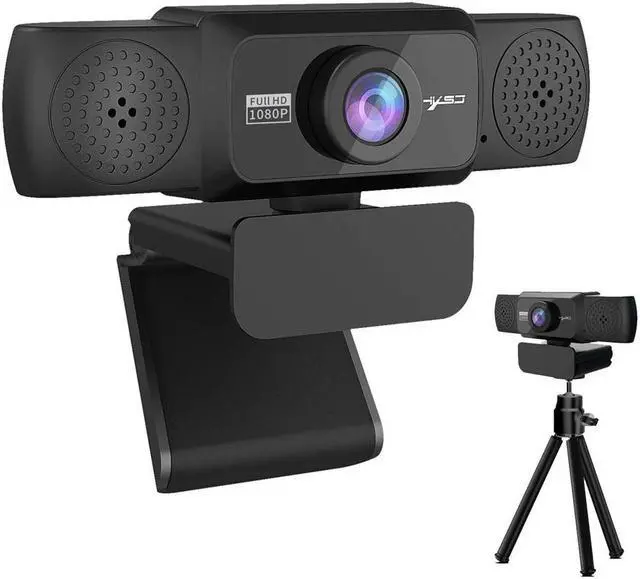 Alt view image 3 of 5 - 1080P HD Webcam with Microphone Mic Rotatable Full HD 1080P Web Cam Desktop PC Video Calling Webcam Camera Video Recording Work