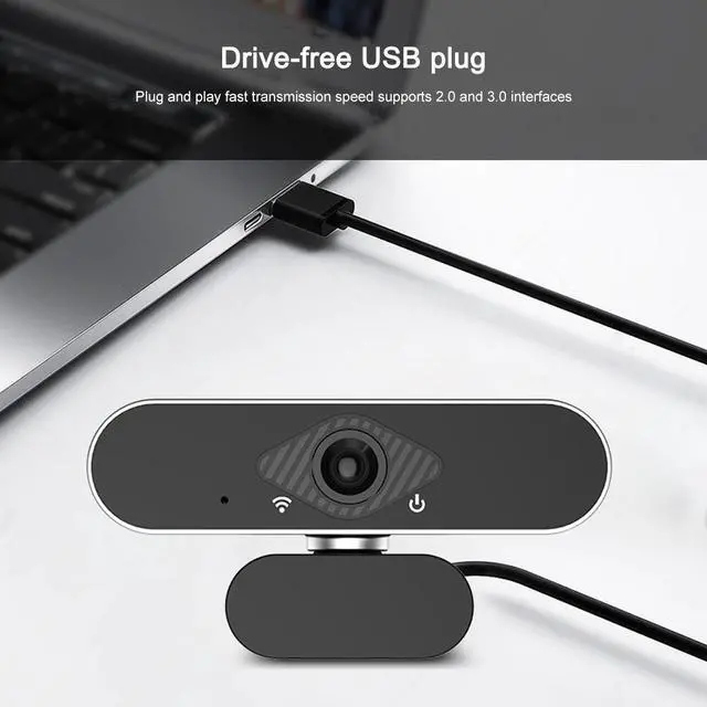 Alt view image 3 of 5 - pc usb full hd 1080p web camera for computer web cam windows10 microphones with Desktop Tripod