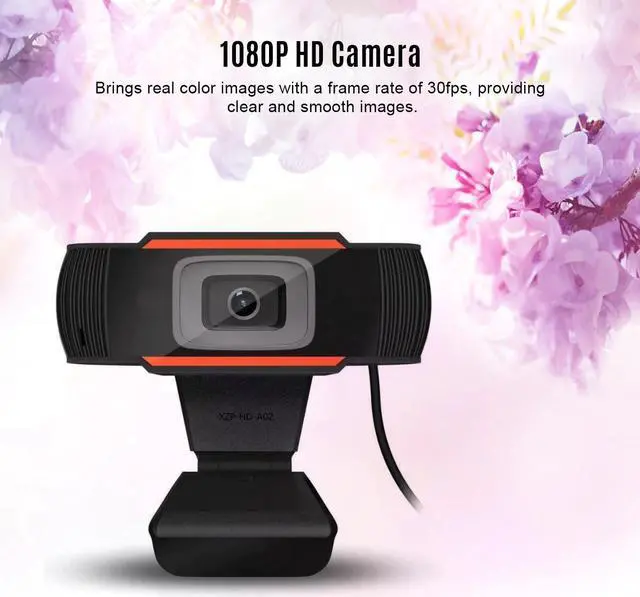 Alt view image 2 of 5 - 720/1080P Full HD Webcam Video Conference Camera Computers Camera with Microphone USB Plug&Play for Live Webcasting Web Cam