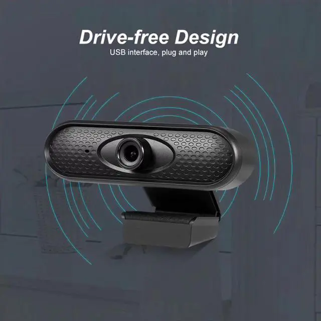 Alt view image 4 of 5 - 720P HD Webcam Built-in Microphone USB 2MP Driver  Web Cam Portable PC Laptop Web Camera for