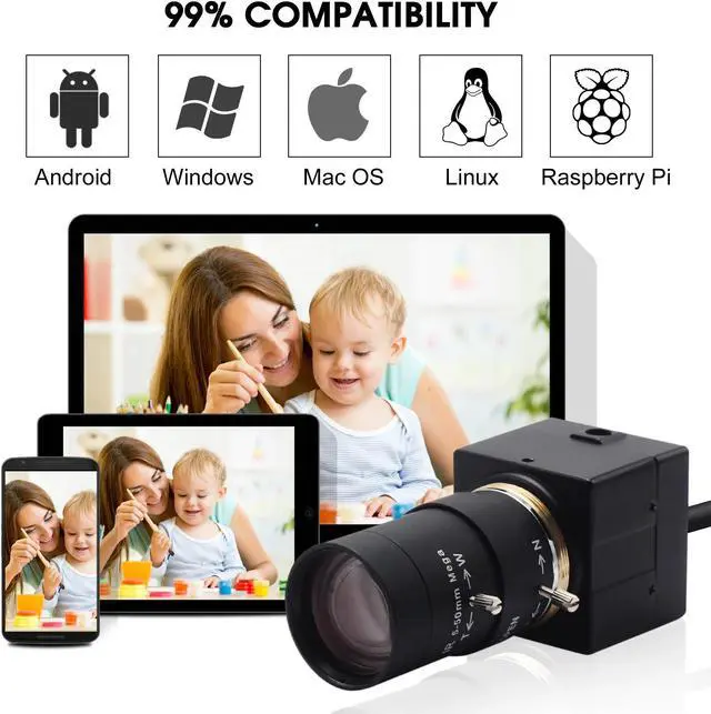 Alt view image 5 of 5 - HD CCTV Camera 1080P WebcamSony IMX322 Low Light 0.01Lux Web Camera 2MP USB 2.0 Video Camera For Machine Vision