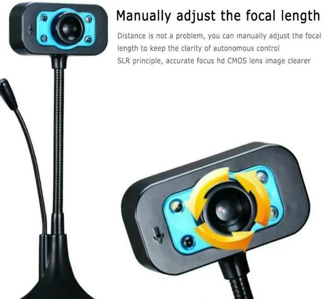 Alt view image 3 of 7 - 1080P High Definition auto focus as 1080p USB Camera Video Recording Web Camera with Microphone For PC Web cam