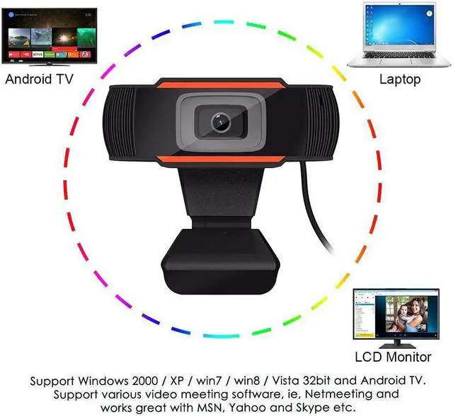 Alt view image 2 of 5 - HD 1080P USB Camera High Definition 12.0MP Web Cam With mic clip-on Camera Support For Windows XP win2003 win7 8 10