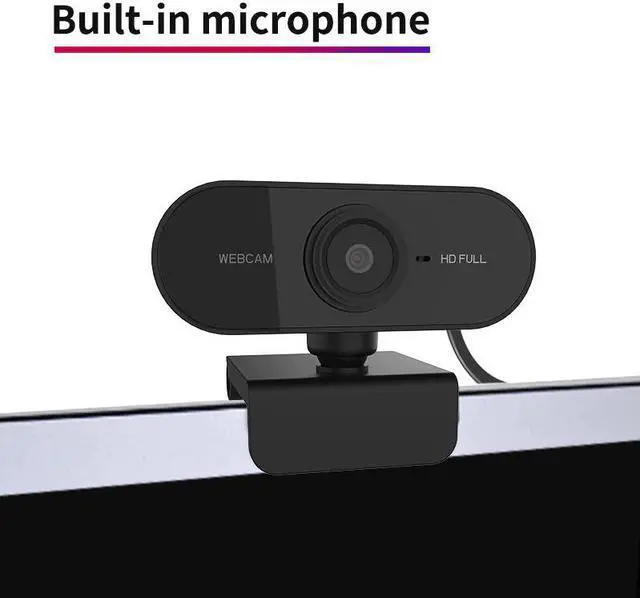 Main image of 1080P HD Webs Camera Widescreen USB Plug and Play Video Recording Webcam PC for School Office Working Accessories