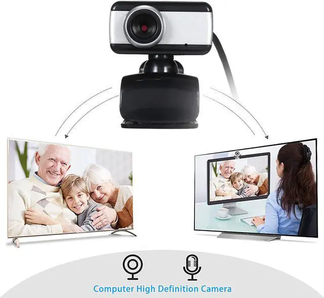Alt view image 3 of 7 - S90 HD Webcam 720P Web Cam 360 Degree Rotating PC Camera Video Call Recording With Microphone Webcam For Video Calling