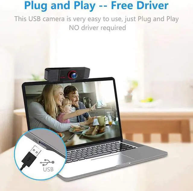 Alt view image 3 of 5 - K2 Webcam 1080p 2 Mega Web Camera With Microphone For PC 1920x1080 Full hd Cmos USB Web Cam For Computer
