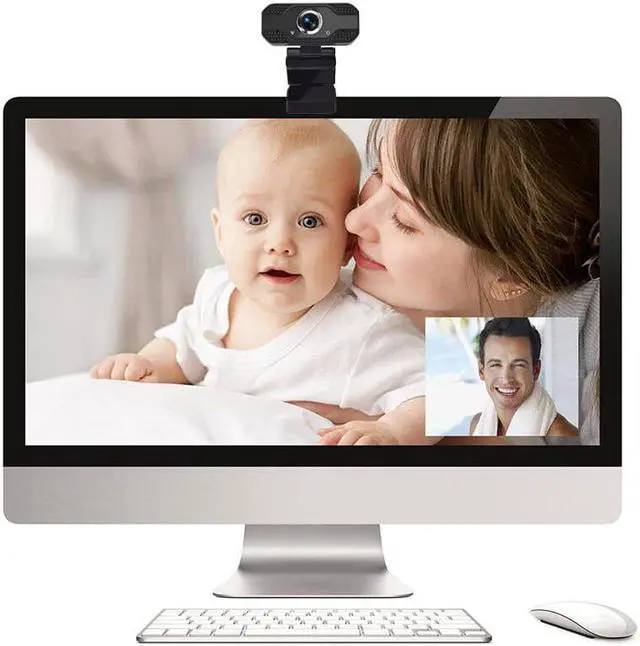 Alt view image 3 of 5 - Webcam 1080P ,Built-in Dual Mics Smart Web Camera USB Pro Stream Camera for Desktop Laptops PC Game Cam For OS Windows10/8