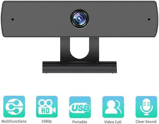 Main image of HD 1080 Webcam with Microphone for Computer laptop Mini WebCamera Rotatable Web Camera Apply to Conference Work video call