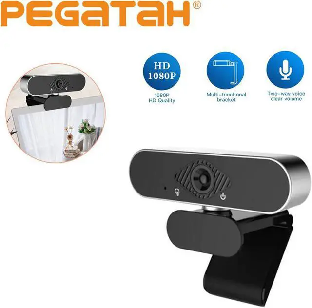 Main image of 1080P Web Computer  Camera 2.0 USB Stream HD Webcam with rotatable 360° Built-in Dual Mics Smart For Desktop Laptops Game Cam