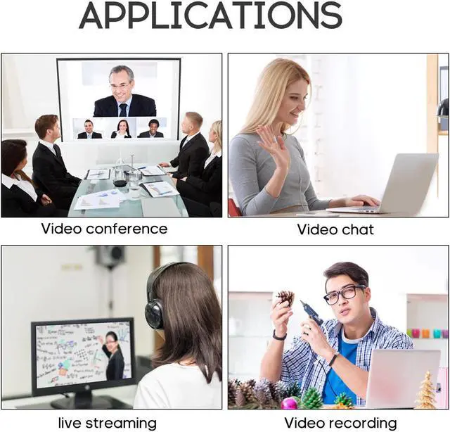 Alt view image 4 of 7 - S90 HD Webcam 720P Web Cam 360 Degree Rotating PC Camera Video Call Recording With Microphone Webcam For Video Calling