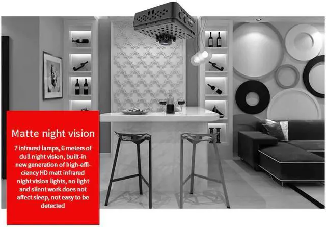 Alt view image 5 of 5 - 1080P HD Mini Wifi Web Camera with Microphone Night Vision Motion Detection Video USB Camcorder Monitor Wireless IP Cam