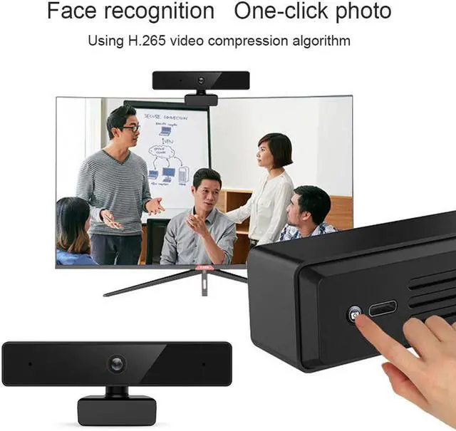 Alt view image 5 of 5 - HD 1080P Webcam with Built-in Microphone Video Conference Live Streaming USB Web Camera for PC Remote Office High Quality