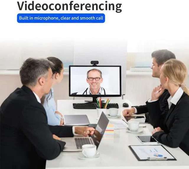 Alt view image 4 of 5 - stock Webcam Auto Focus HD Webcam Built- Microphone High-end Video Call Camera Computer Web Camera For PC Laptop