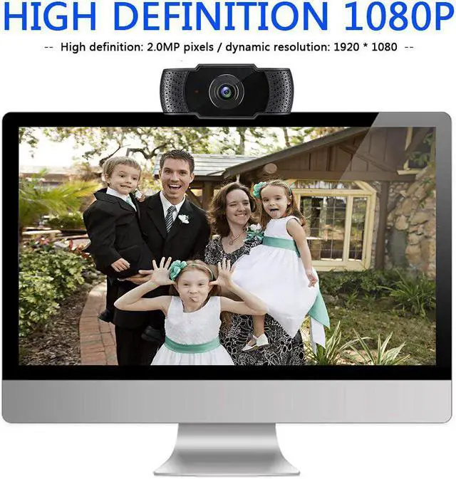 Alt view image 2 of 5 - 2MP 1080P HD USB Webcam Adjustable PC Computer Web Camera with Microphone